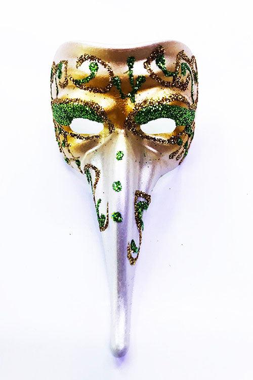 NessiWorld Green Color Embroidered Ceramic Material Venetian Long Mask Magnet