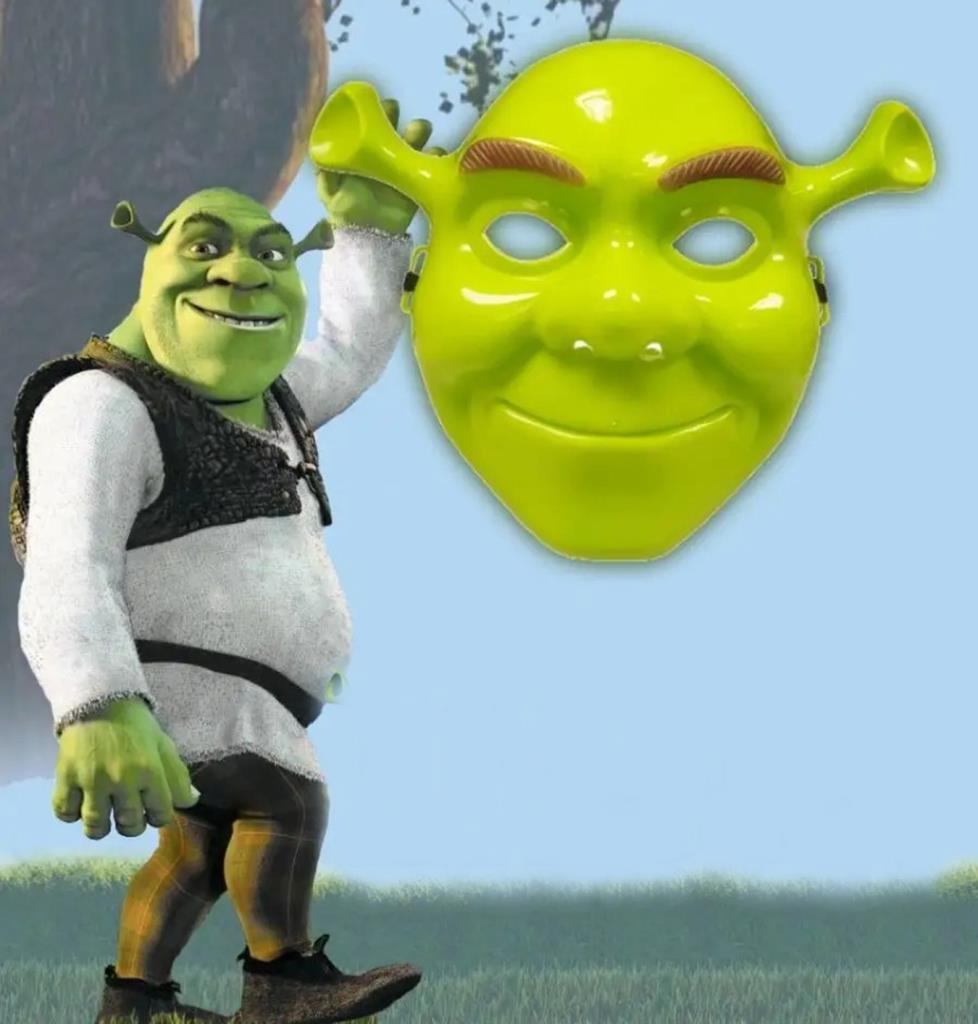 Nessiworld Green Shrek Mask 21x25 cm