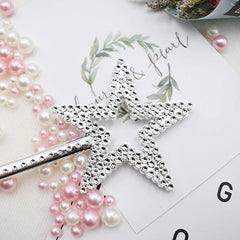 NessiWorld Star Model Fairy Wand Angel Wand Princess Wand Metallized Silver Color