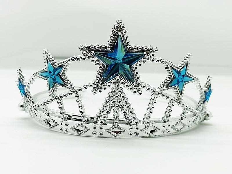 Nessiworld Star Shaped Elsa Princess Queen Crown Blue Color Child Size 5x17 cm