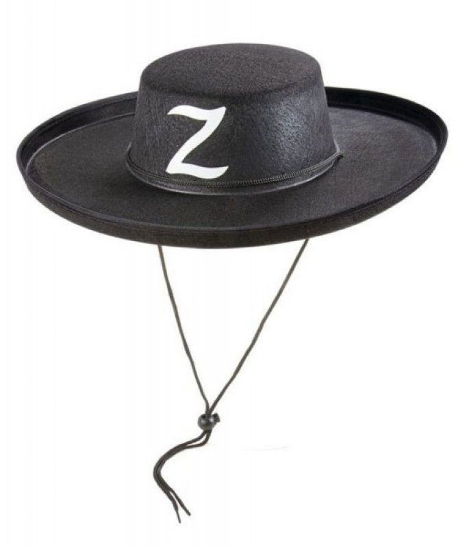 Nessiworld Z Logolu Çocuk Boy Bağcıklı Zorro Şapkası