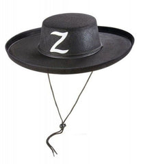 Adult Size Lace-Up Zorro Hat with Nessiworld Z Logo