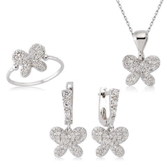 Silver Butterfly Women Set