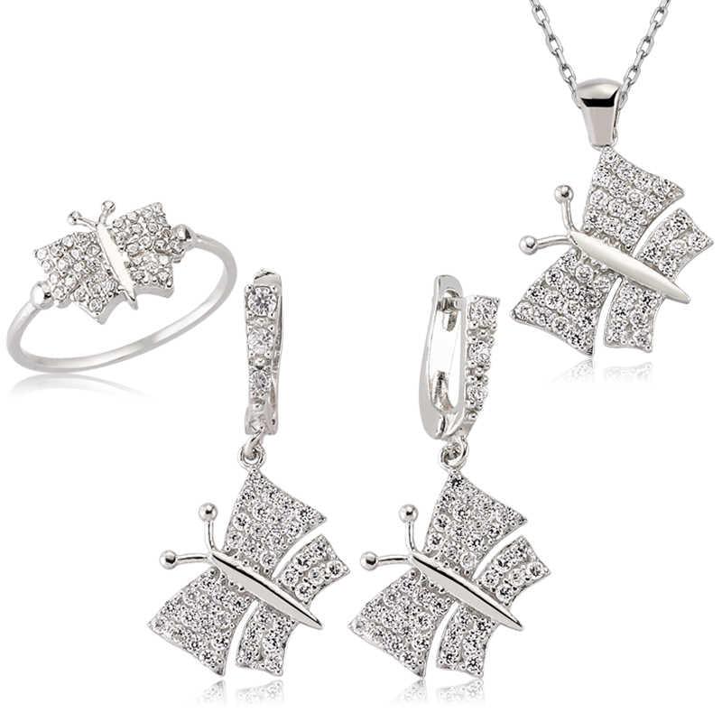 Silver Butterfly Women Set