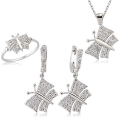 Silver Butterfly Women Set